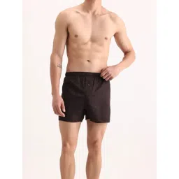 Rare Rabbit Brown Cotton Regular Fit Checks Boxers-picture-26