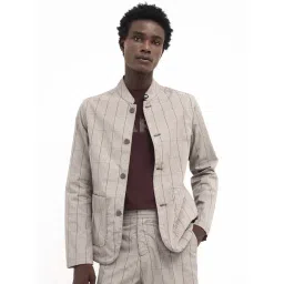 Rare Rabbit Brown Relaxed Fit Checks Jacket-picture-17