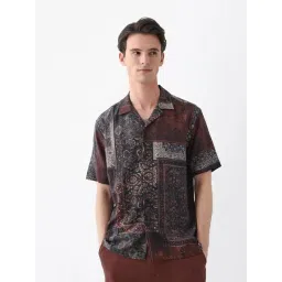 Rare Rabbit Brown Relaxed Fit Printed Shirt-picture-32