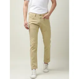 Rare Rabbit Green Cotton Solid Slim Fit Formal Trousers-picture-43