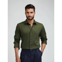 Rare Rabbit Green Regular Fit Striped Shirt-picture-43