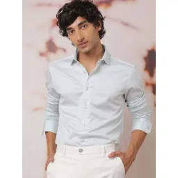 Rare Rabbit Green Regular Fit Textured Shirt-picture-23