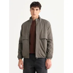 Rare Rabbit Grey Polyester Solid Regular Fit Jacket-picture-37