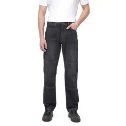 Rare Rabbit Grey Regular Fit Solid Jeans-picture-40