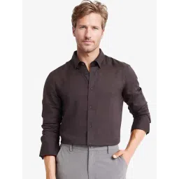 Rare Rabbit Grey Regular Fit Solid Shirt-picture-35