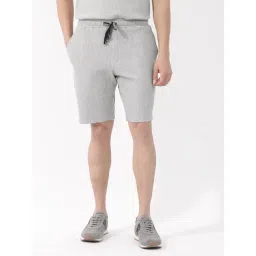 Rare Rabbit Grey Relaxed Fit Textured Shorts-picture-19