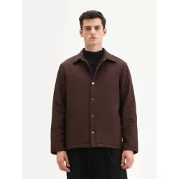 Rare Rabbit Maroon Polyester Solid Regular Fit Jacket-picture-30