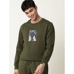 RARE RABBIT Men Astor Graphic Printed Sweatshirt-picture-20