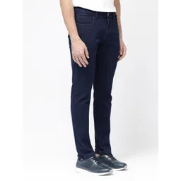 RARE RABBIT Men Clean Look Slim Fit Mid-Rise Stretchable Cotton Jeans image 5