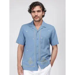 RARE RABBIT Men Comfort Boxy Opaque Casual Shirt-picture-20