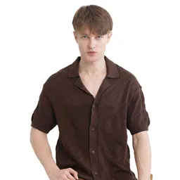 RARE RABBIT Men Comfort Boxy Opaque Casual Shirt image 1
