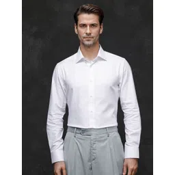 RARE RABBIT Men Comfort Cutaway Collar Textured Cotton Formal Shirt-picture-29