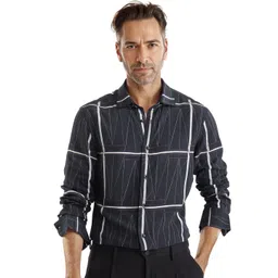 RARE RABBIT Men Comfort Opaque Printed Casual Shirt-picture-36