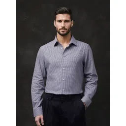 RARE RABBIT Men Comfort Slim Fit Spread Collar Micro Ditsy Printed Cotton Formal Shirt-picture-24