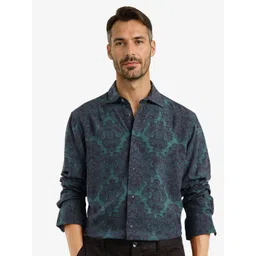 RARE RABBIT Men Comfort Spread Collar Abstract Printed Casual Shirt-picture-40