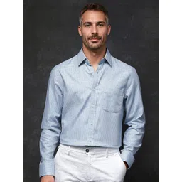 RARE RABBIT Men Comfort Spread Collar Solid Cotton Formal Shirt-picture-20