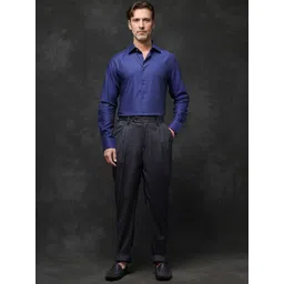 RARE RABBIT Men Comfort Spread Collar Solid Cotton Formal Shirt-picture-29