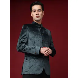 RARE RABBIT Men Core Slim Fit Solid Single Breasted Slim-Fit Nehru Jacket-picture-30