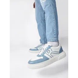 RARE RABBIT Men Cygnus Pro Colourblocked Leather Sneakers-picture-12