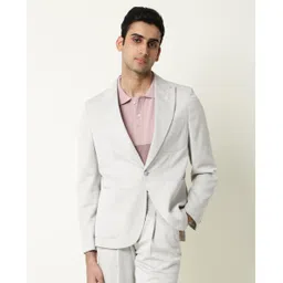RARE RABBIT Men Dexit Tailored Fit Solid Single-Breasted Blazers-picture-35