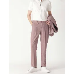 RARE RABBIT Men Dexs Mid Rise Plain Slim Fit Pleated Trouser-picture-33