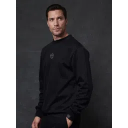 RARE RABBIT Men Graphic Printed Pullover Cotton Sweatshirt image 5