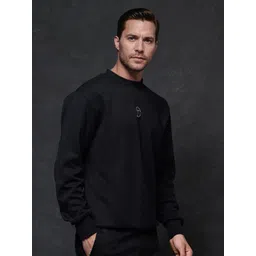 RARE RABBIT Men Graphic Printed Pullover Cotton Sweatshirt image 4