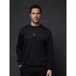 RARE RABBIT Men Graphic Printed Pullover Cotton Sweatshirt image 3