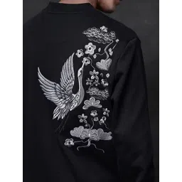 RARE RABBIT Men Graphic Printed Pullover Cotton Sweatshirt image 2