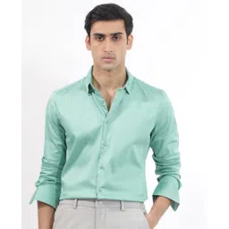 RARE RABBIT Men Holand Comfort Slim Fit Cotton Shirt-picture-11