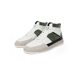 RARE RABBIT Men Horizon Colourblocked Leather Sneakers-picture-38