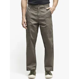 RARE RABBIT Men Petro Straight Fit Cargos Trousers-picture-18