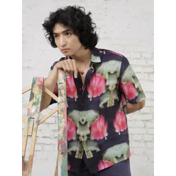 RARE RABBIT Men Risca Regular Fit Abstract Printed Shirt-picture-28