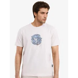 RARE RABBIT Men Solid Graphic Print Others Round Neck Cotton T-Shirt-picture-20