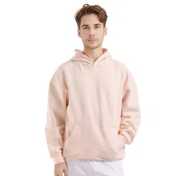 RARE RABBIT Men Solid Hooded Cotton Sweatshirt With Printed Back Design-picture-15