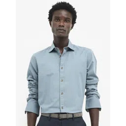 RARE RABBIT Men Solid Spread Collar Casual Shirt-picture-38