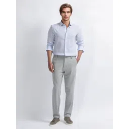 RARE RABBIT Men Tailored Regular Fit Mid-Rise Trousers-picture-37