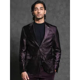 RARE RABBIT Men Velter Tailored Fit Notched Lapel Single-Breasted Party Blazer-picture-25