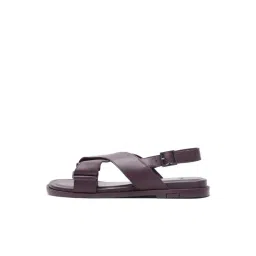 Rare Rabbit Men's Brown Cross Strap Sandals-picture-20