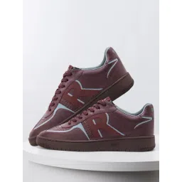 Rare Rabbit Men's Burgundy Sneakers-image-10