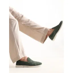 Rare Rabbit Men's VELOUR Green Loafers-picture-46