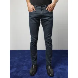 Rare Rabbit Navy Blue Cotton Regular Fit Solid Jeans-picture-38