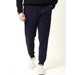 Rare Rabbit Navy Cotton Solid Regular Fit Trackpants-picture-43
