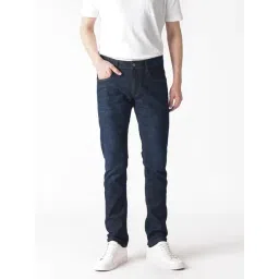 Rare Rabbit Navy Slim Fit Fit Solid Jeans-picture-18