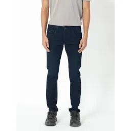 Rare Rabbit Navy Slim Fit Fit Solid Jeans-picture-44