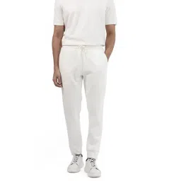 Rare Rabbit Off White Regular Fit Solid Trackpants image 1