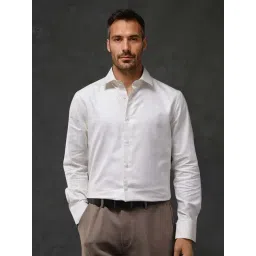 Rare Rabbit Off White Regular Fit Textured Shirt-picture-17