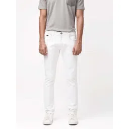 Rare Rabbit Off White Slim Fit Fit Solid Jeans-picture-13