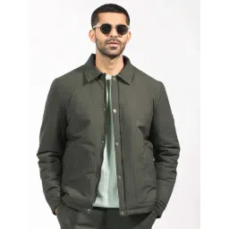 Rare Rabbit Olive Relaxed Fit Solid Jacket-picture-13