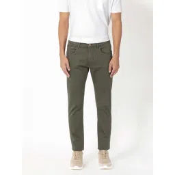 Rare Rabbit Olive Slim Fit Fit Solid Jeans-picture-17